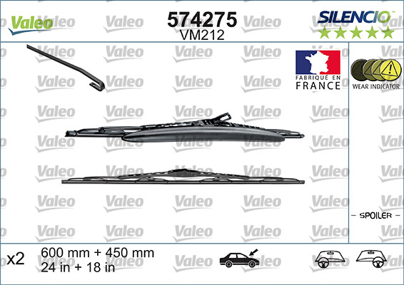 Lamela stergator VALEO 574275